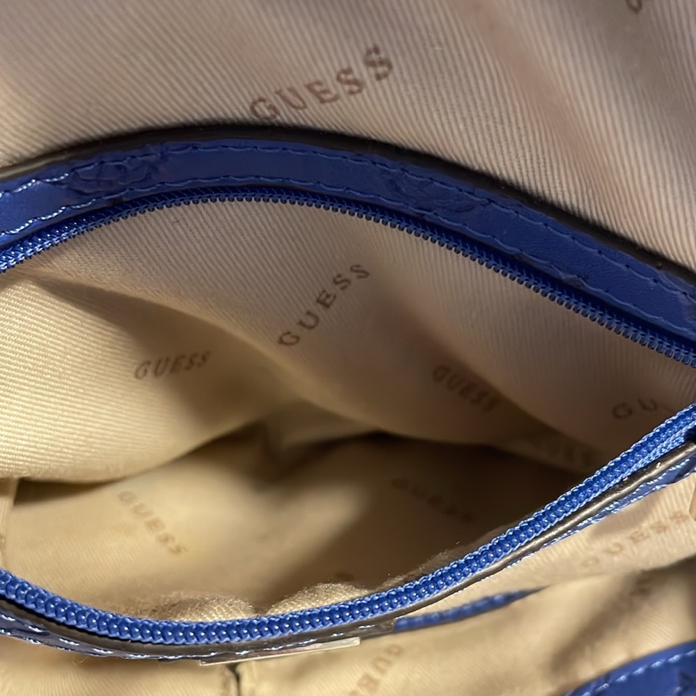 Guess Blue Backpack. Multiple Outside Zippered Po… - image 8